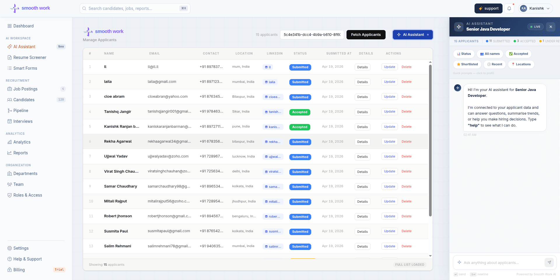simplyfyy Dashboard Preview